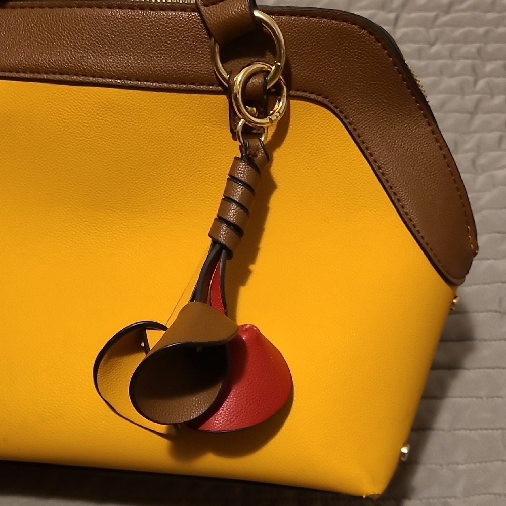 Vibrant Yellow Satchel Modern Stylish‎ Design Tassels - Picture 7 of 17